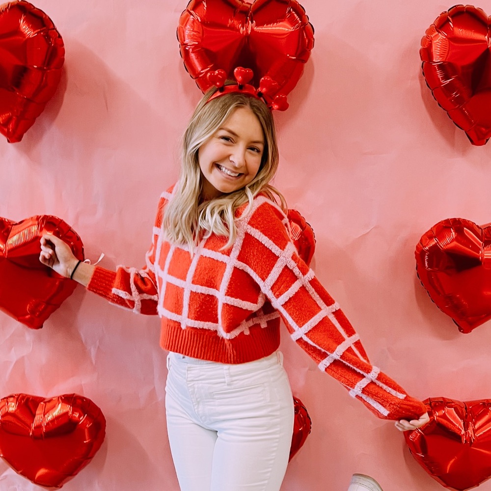 Red and Pink Sweater